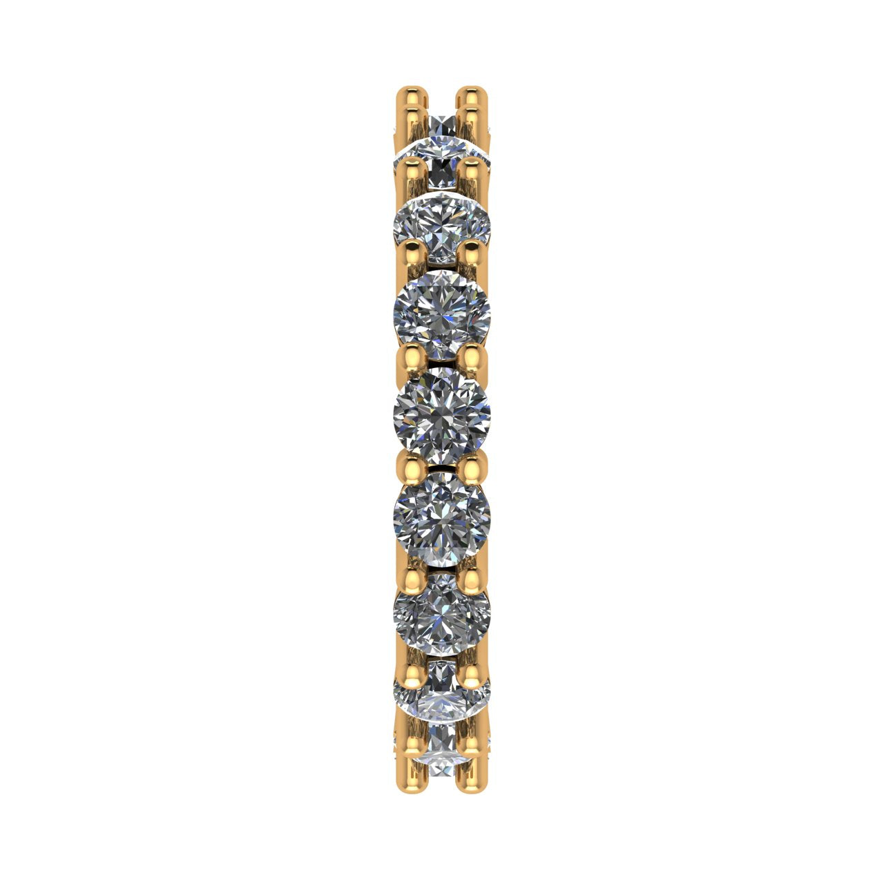 Shared Prong Diamond Eternity Band 14K Yellow Gold