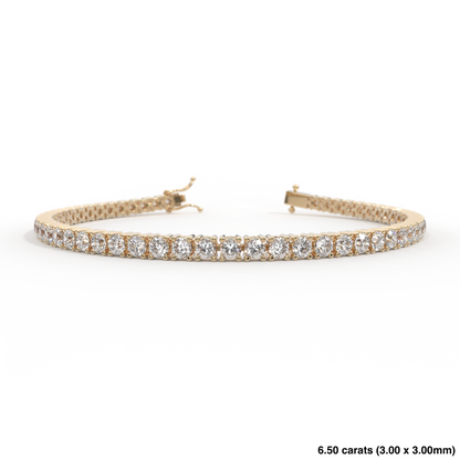 Diamond Tennis Bracelet 14K Yellow Gold