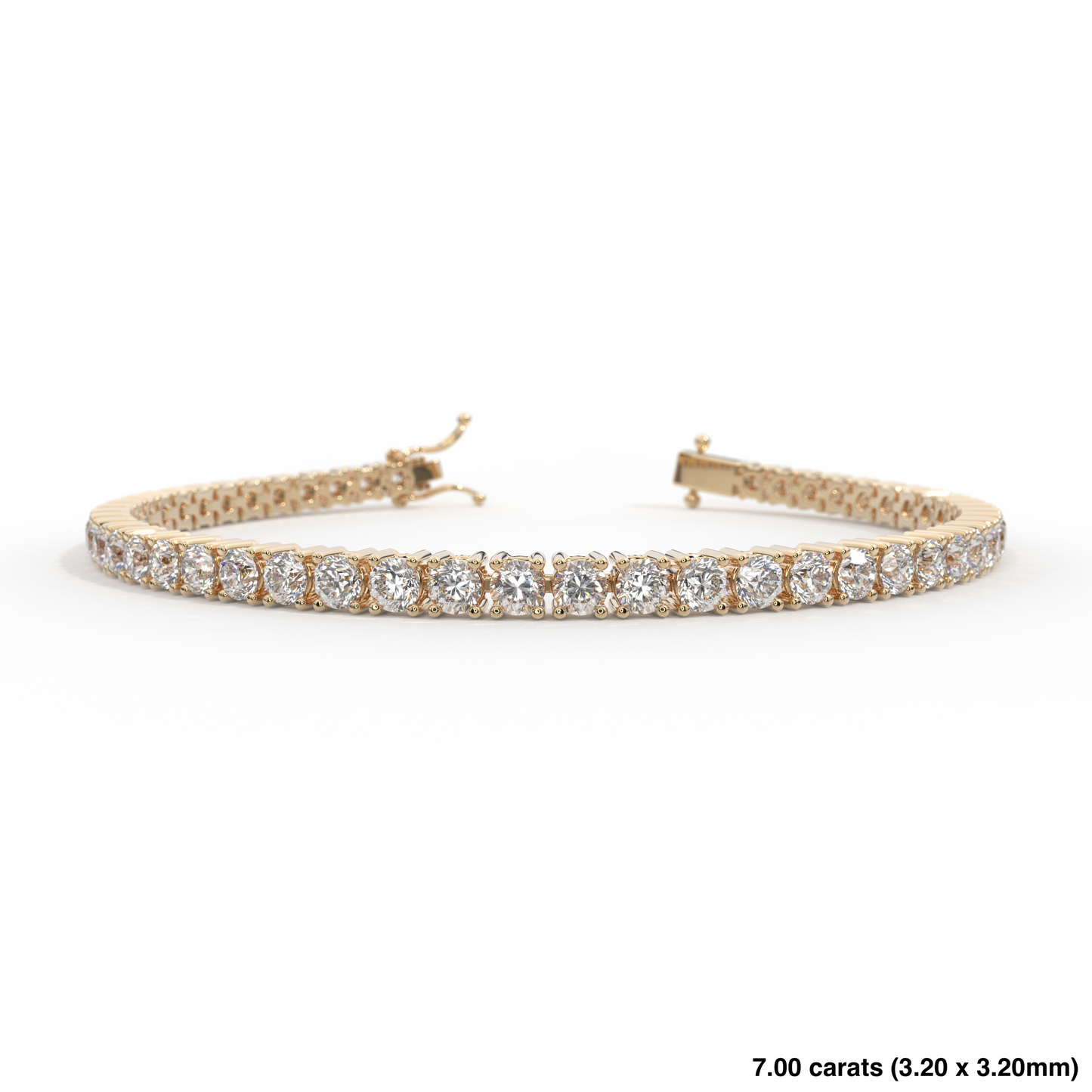 Diamond Tennis Bracelet 14K Yellow Gold