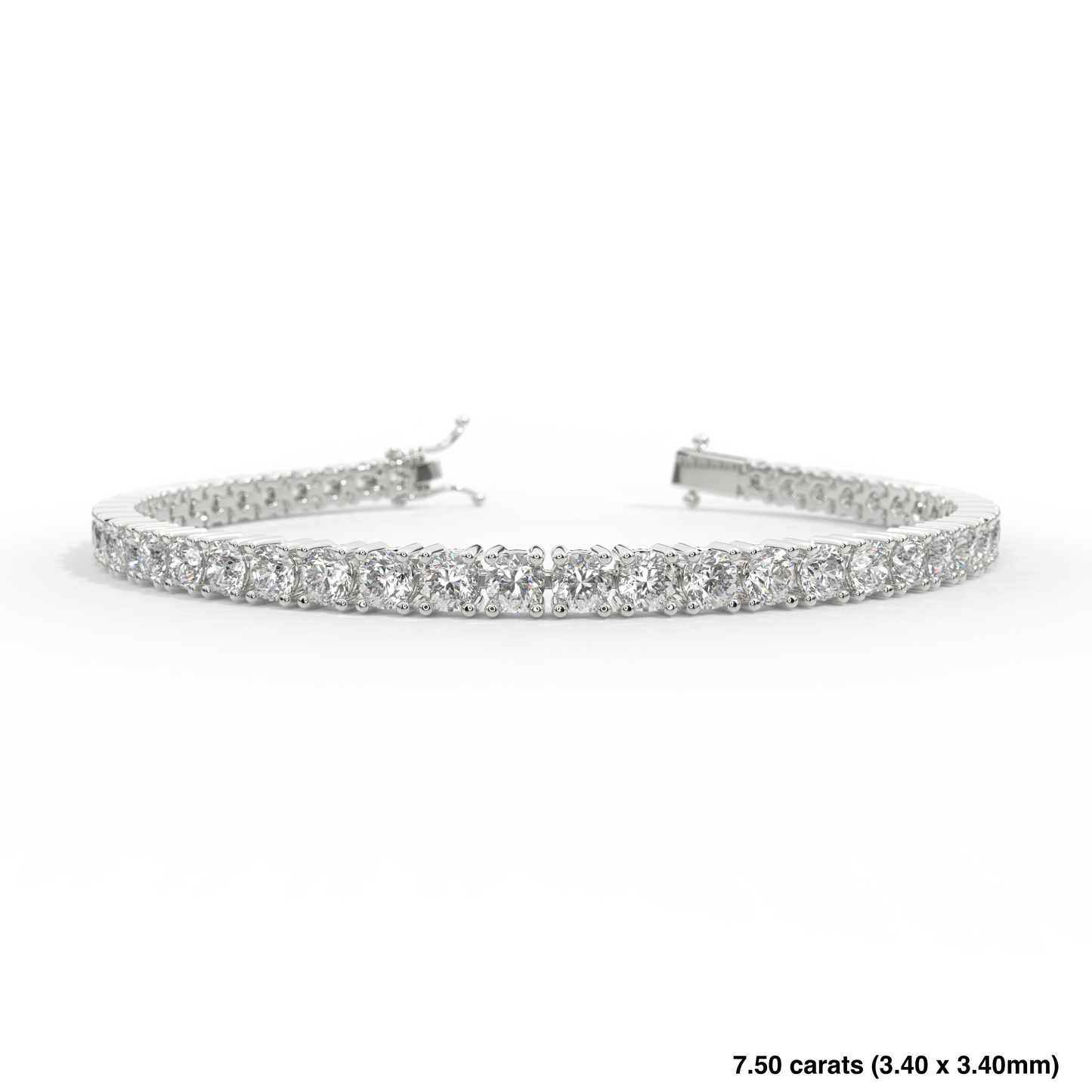 Diamond Tennis Bracelet 14K White Gold