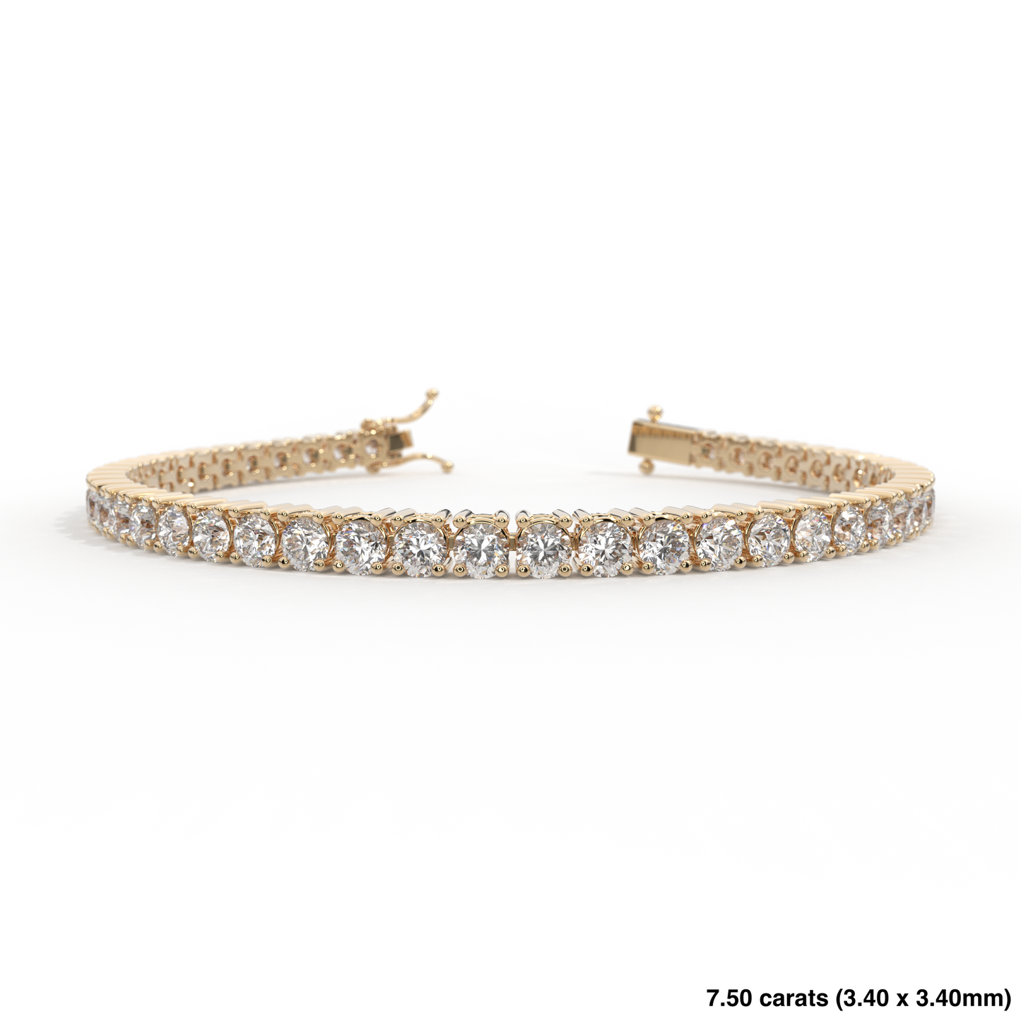 Diamond Tennis Bracelet 14K Yellow Gold