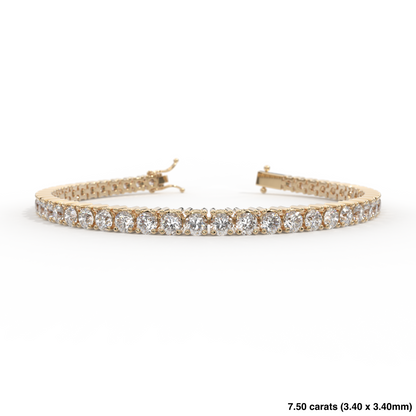 Diamond Tennis Bracelet 14K Yellow Gold