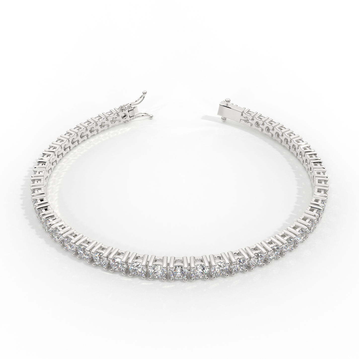 Diamond Tennis Bracelet 14K White Gold