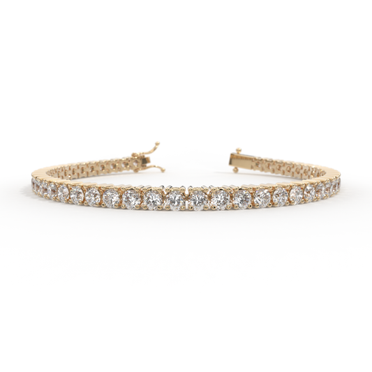 Diamond Tennis Bracelet 14K Yellow Gold