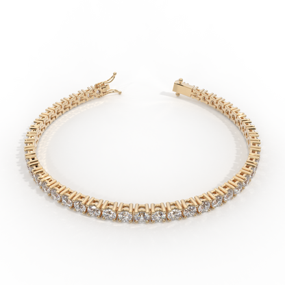 Diamond Tennis Bracelet 14K Yellow Gold