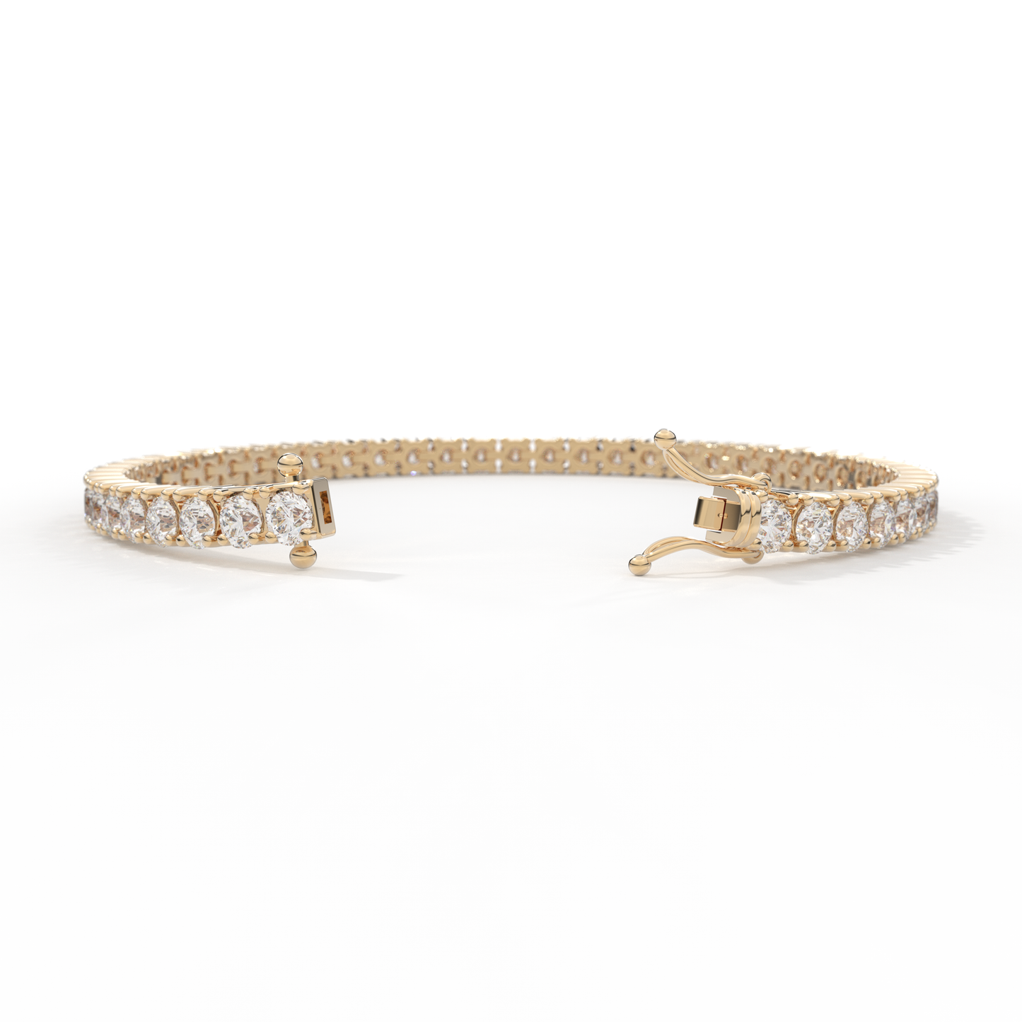 Diamond Tennis Bracelet 14K Yellow Gold