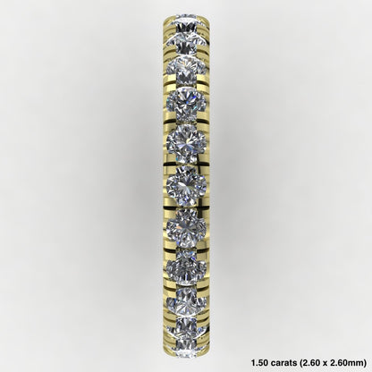 Pavé Eternity Band 14K Yellow Gold