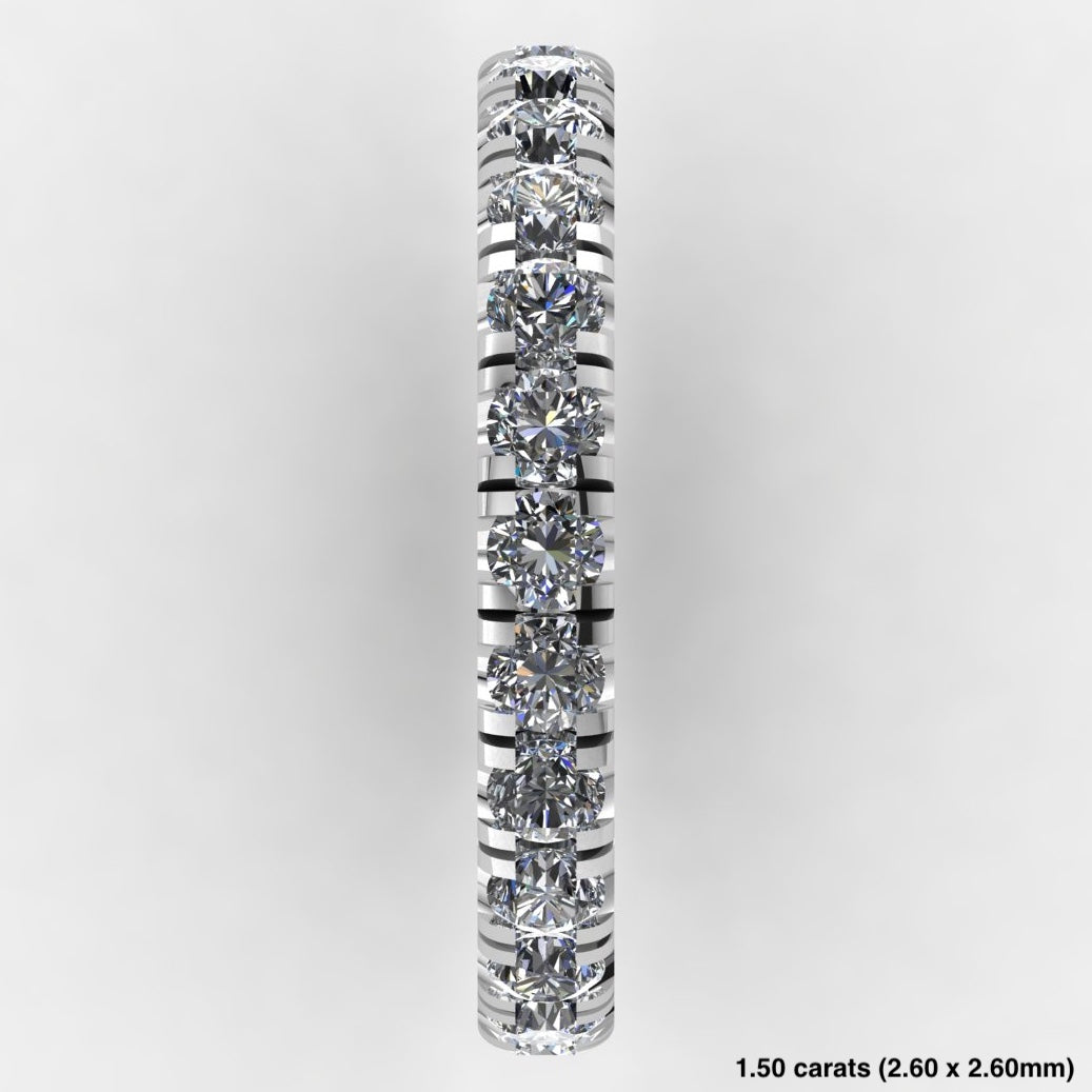 Pavé Eternity Band 14K White Gold