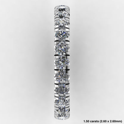 Pavé Eternity Band 14K White Gold