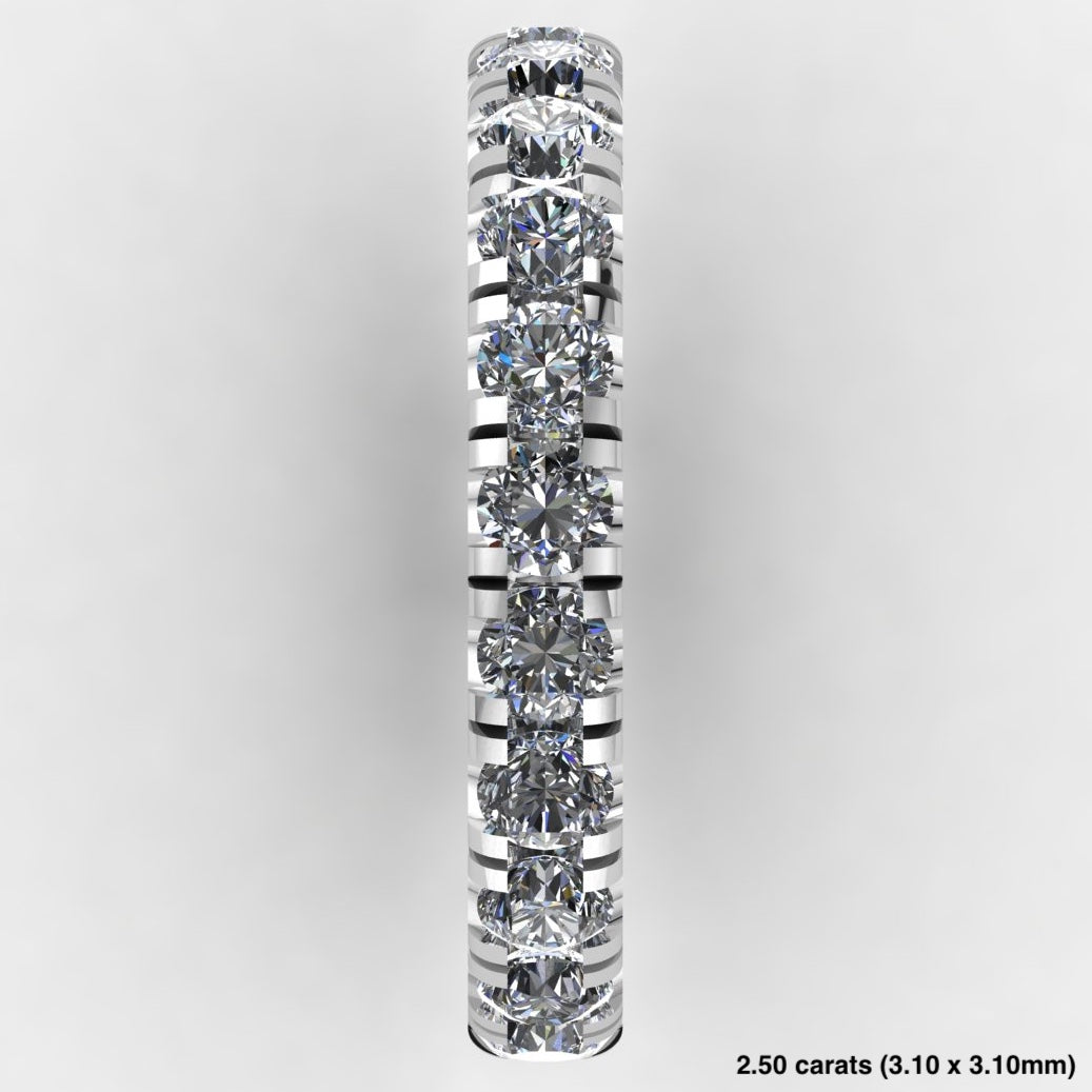 Pavé Eternity Band 14K White Gold