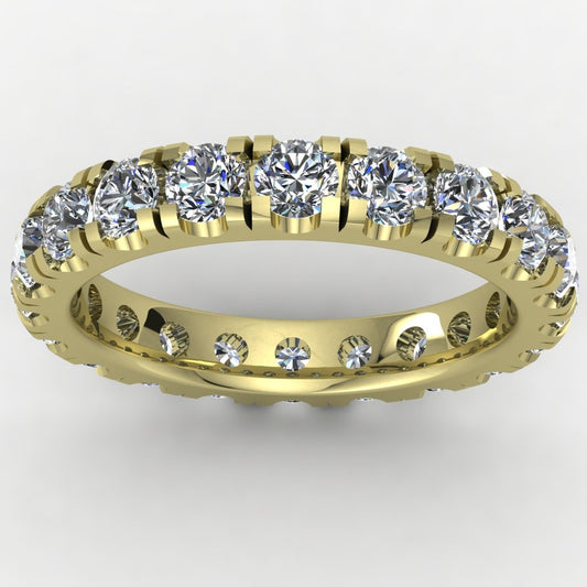 Pavé Eternity Band 14K Yellow Gold