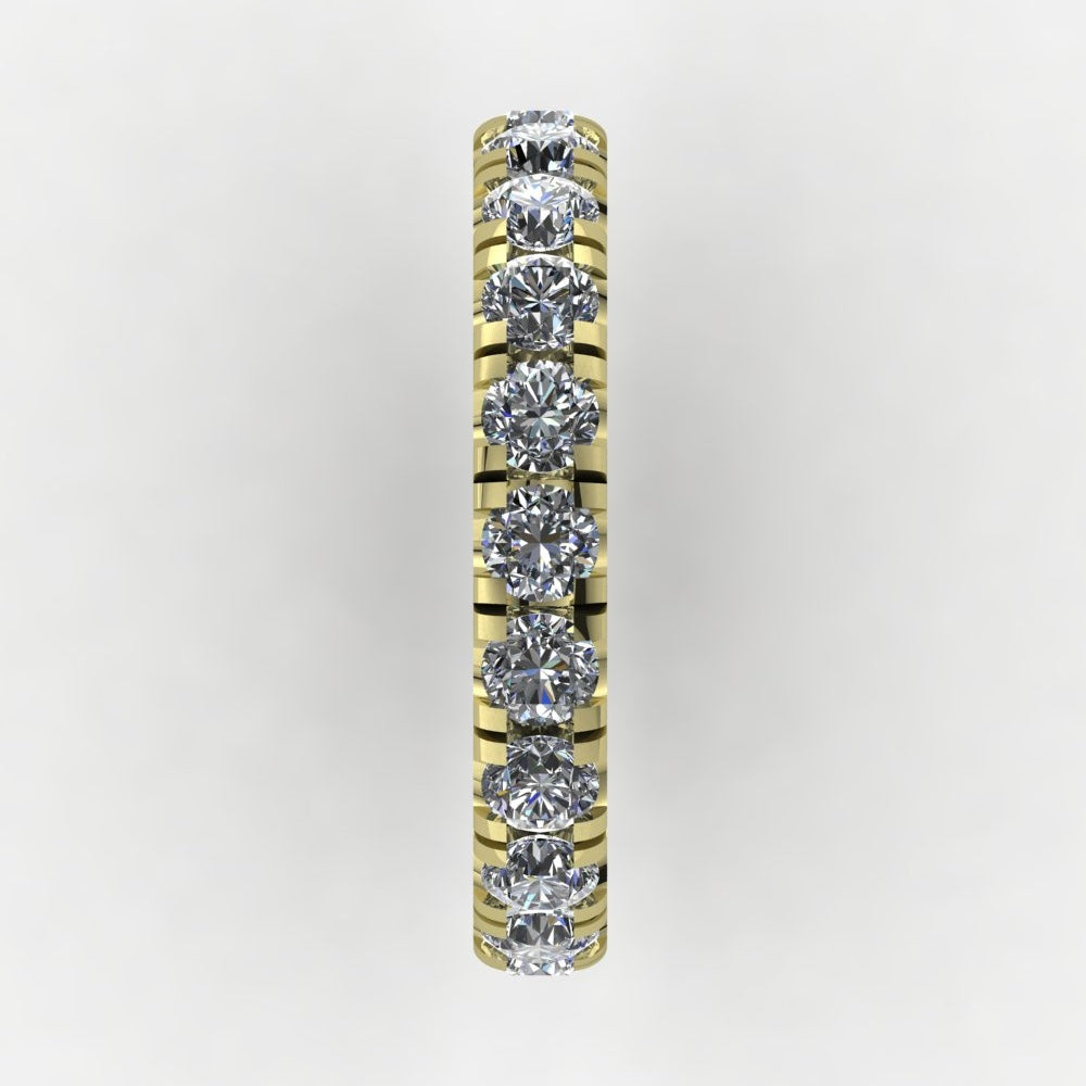 Pavé Eternity Band 14K Yellow Gold