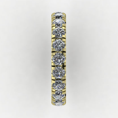 Pavé Eternity Band 14K Yellow Gold