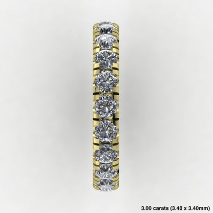 Pavé Eternity Band 14K Yellow Gold