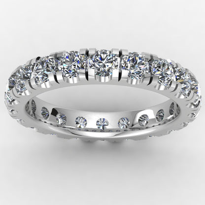 Pavé Eternity Band 14K White Gold