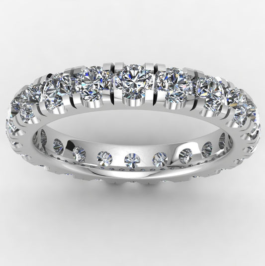 Pavé Eternity Band 14K White Gold