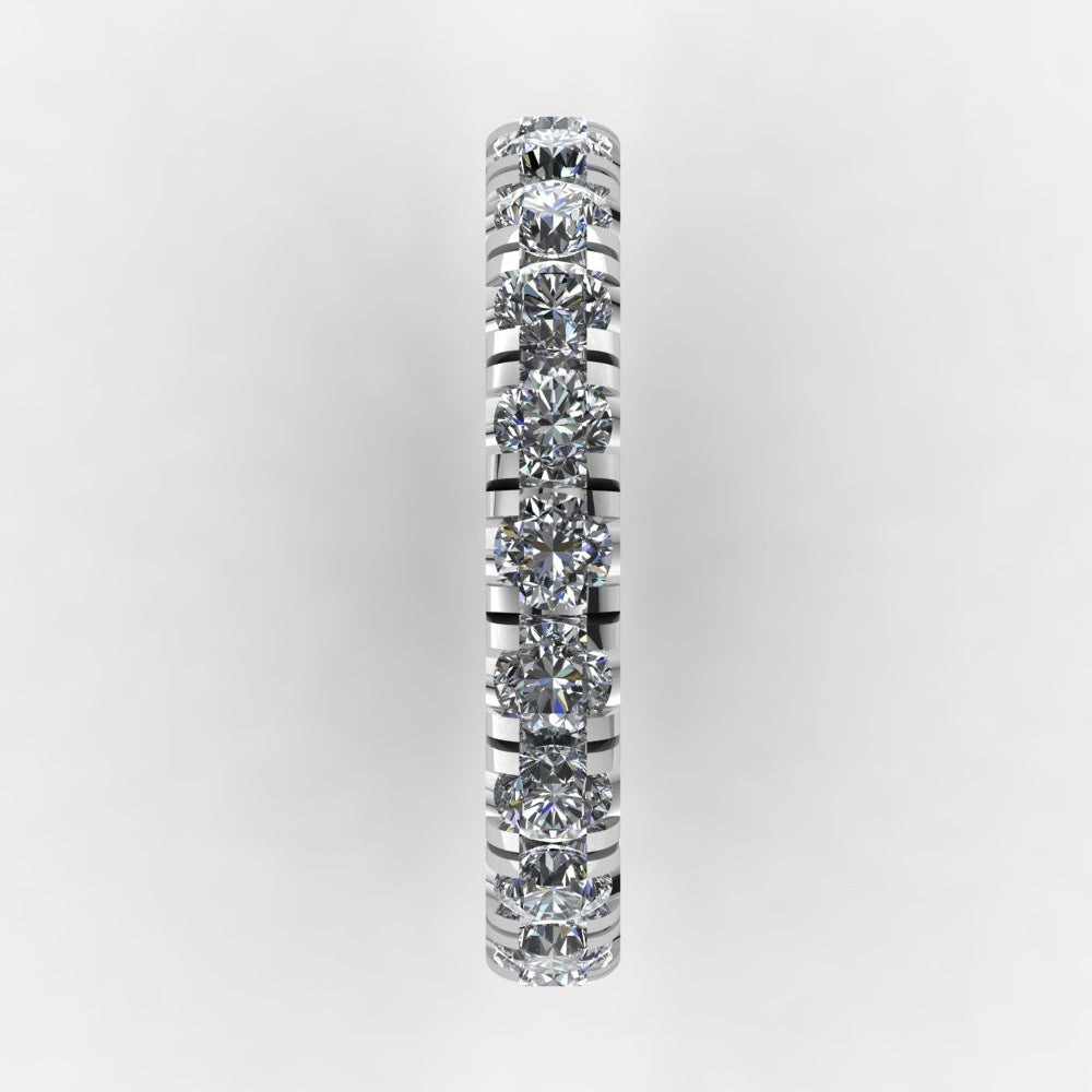 Pavé Eternity Band 14K White Gold