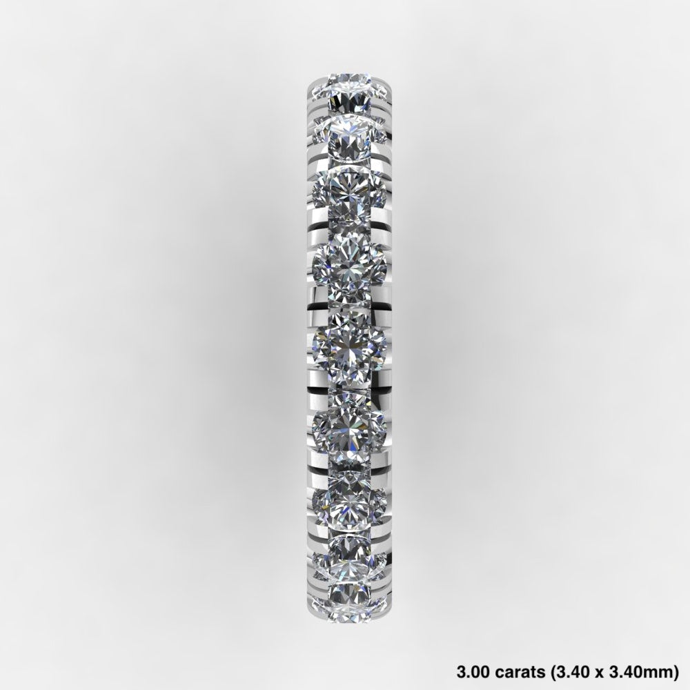 Pavé Eternity Band 14K White Gold