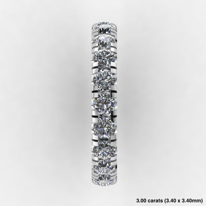 Pavé Eternity Band 14K White Gold