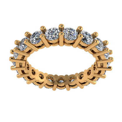 Shared Prong Diamond Eternity Band 14K Yellow Gold