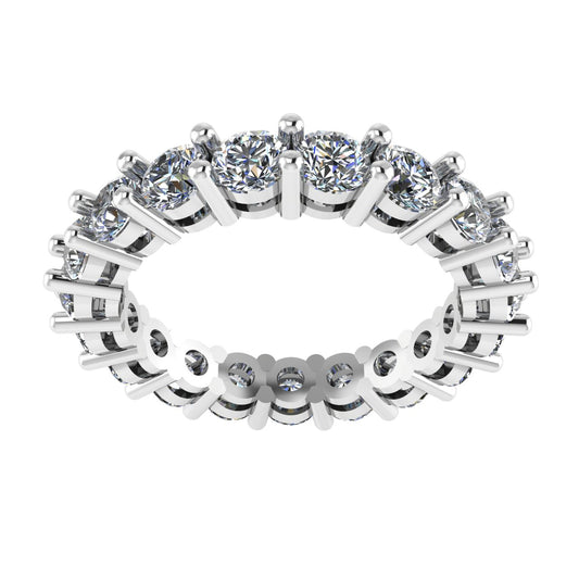 Shared Prong Diamond Eternity Band 14K White Gold