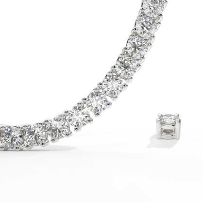 Diamond Tennis Necklace 14K White Gold